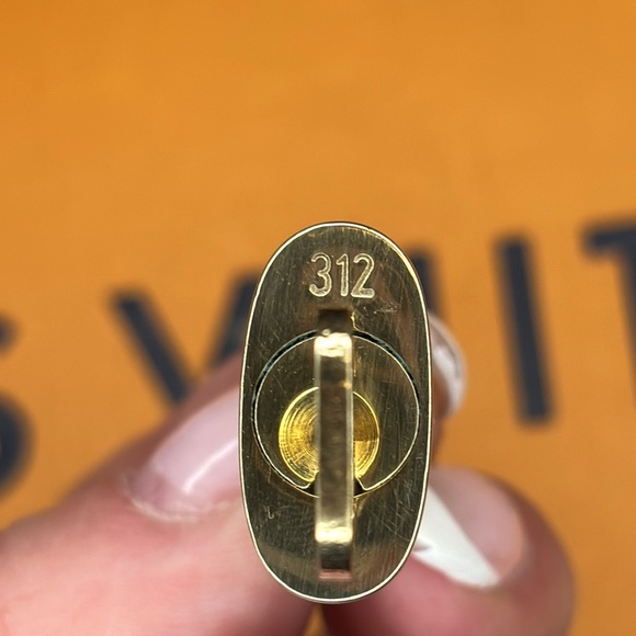 LOUIS VUITTON | Gold Tone Lock and Key #312 - Picture 3 of 3